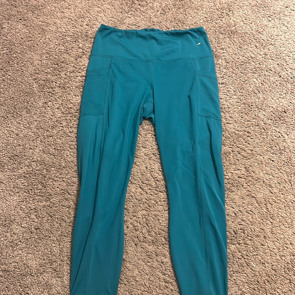 Blue leggings